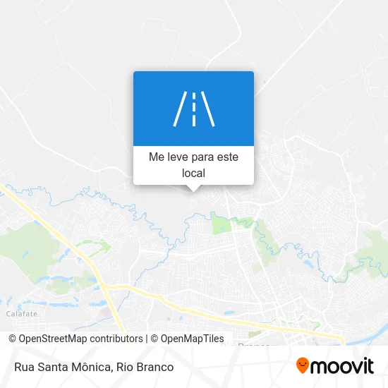 Rua Santa Mônica mapa