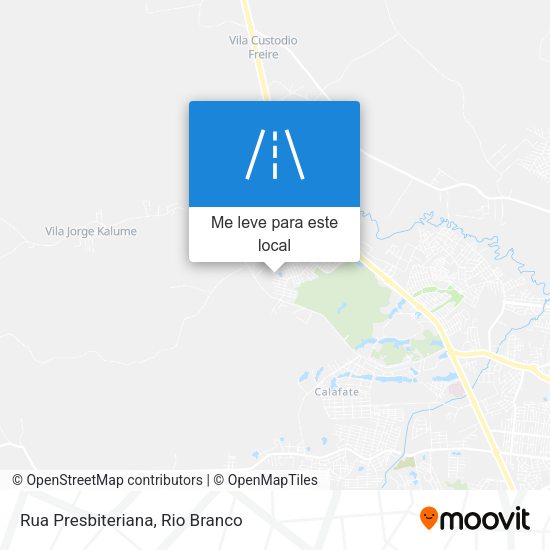 Rua Presbiteriana mapa