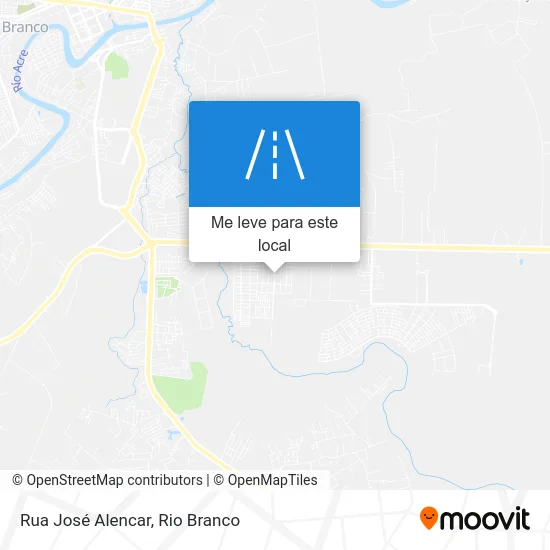Rua José Alencar mapa
