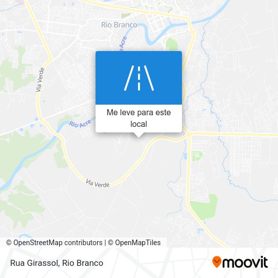 Rua Girassol mapa
