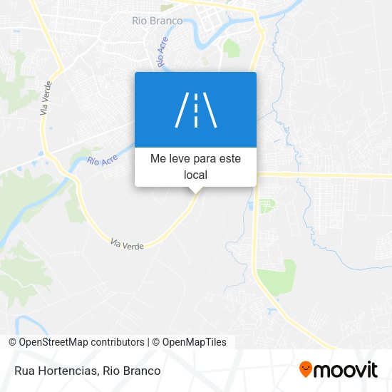 Rua Hortencias mapa