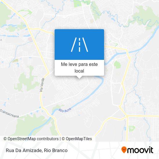 Rua Da Amizade mapa