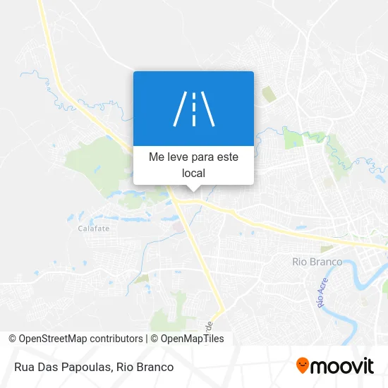 Rua Das Papoulas mapa
