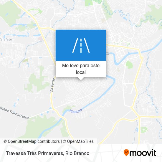 Travessa Três Primaveras mapa