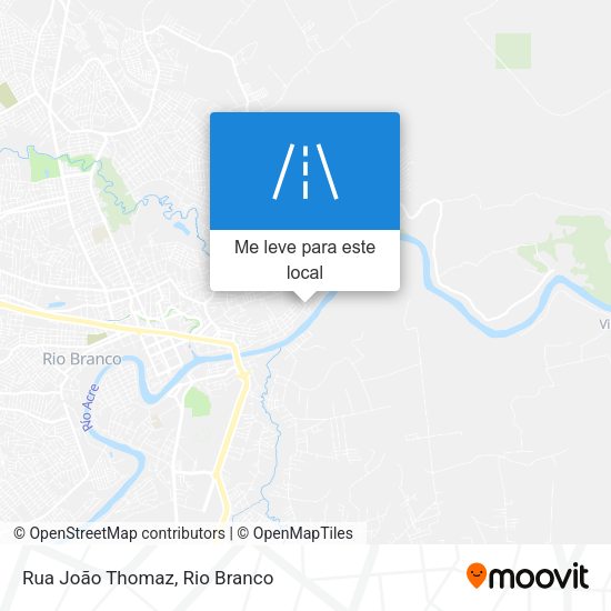 Rua João Thomaz mapa