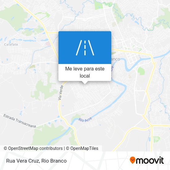 Rua Vera Cruz mapa