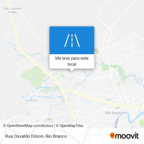 Rua Osvaldo Dilson mapa