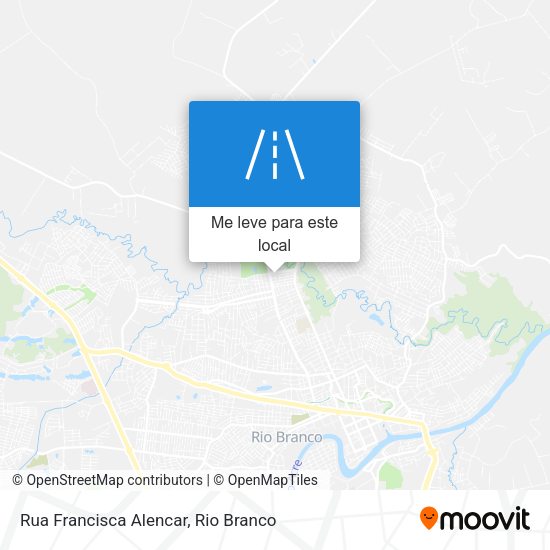 Rua Francisca Alencar mapa
