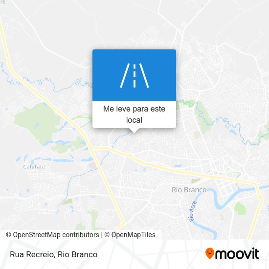 Rua Recreio mapa