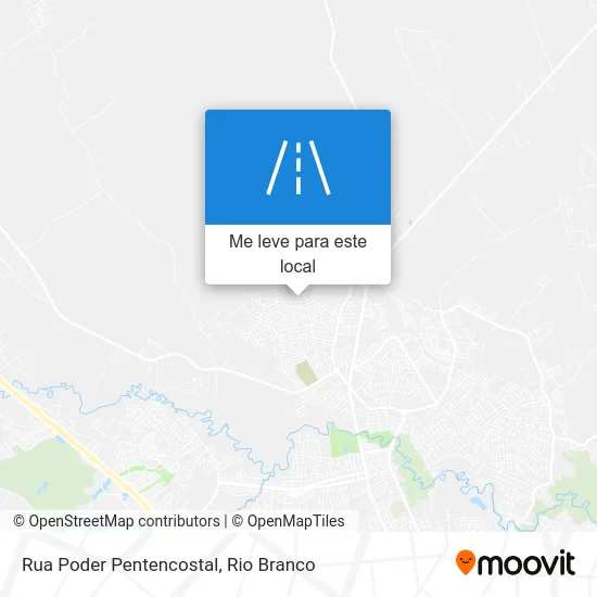 Rua Poder Pentencostal mapa