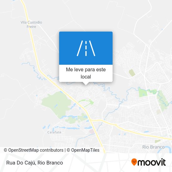 Rua Do Cajú mapa