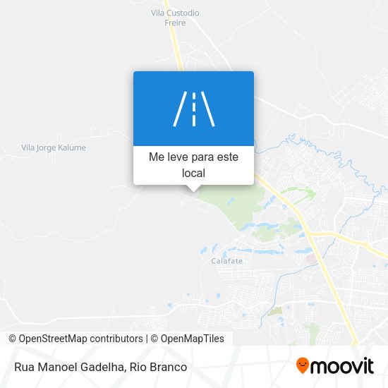 Rua Manoel Gadelha mapa
