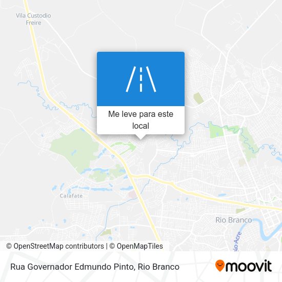 Rua Governador Edmundo Pinto mapa