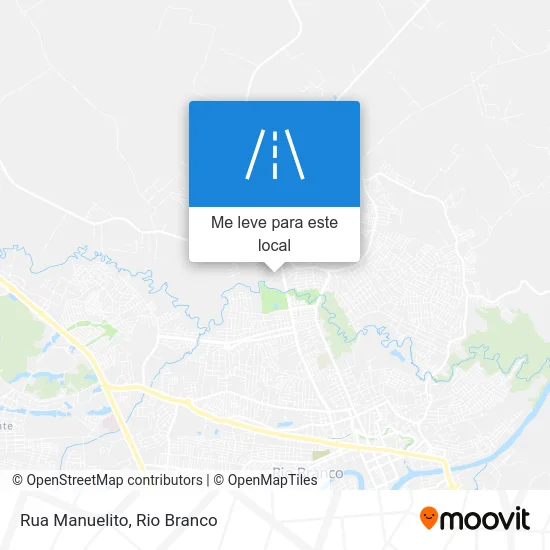 Rua Manuelito mapa