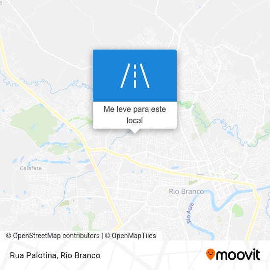 Rua Palotina mapa