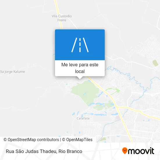 Rua São Judas Thadeu mapa