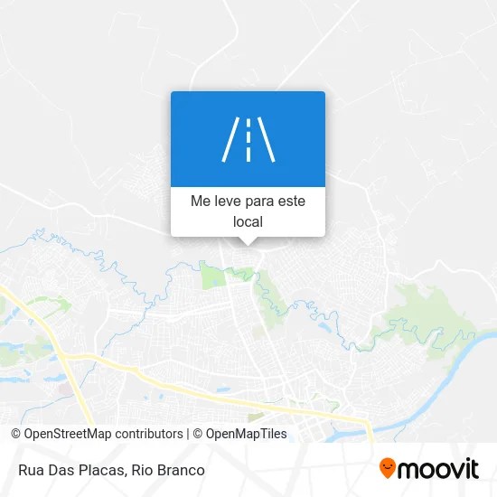 Rua Das Placas mapa