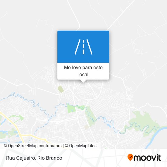 Rua Cajueiro mapa