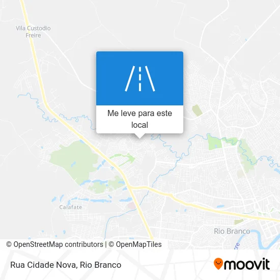 Rua Cidade Nova mapa