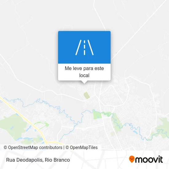 Rua Deodapolis mapa