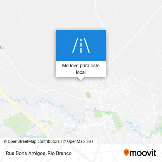 Rua Bons Amigos mapa