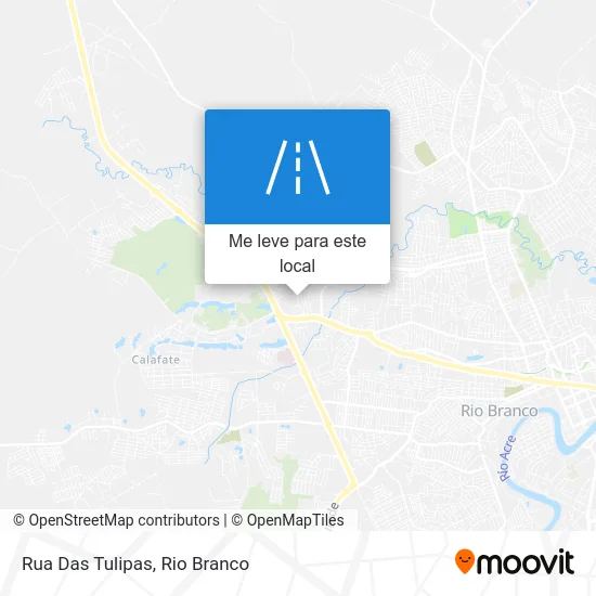 Rua Das Tulipas mapa