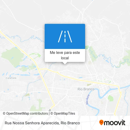 Rua Nossa Senhora Aparecida mapa