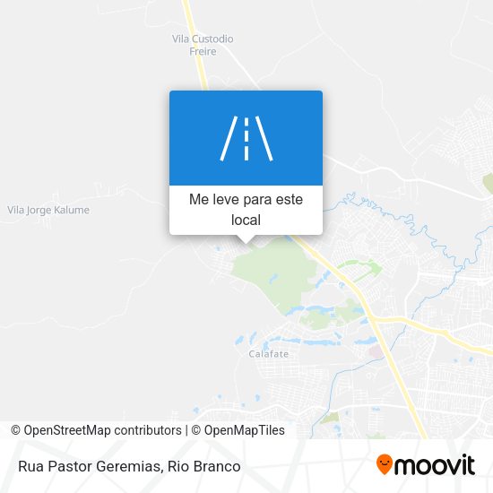 Rua Pastor Geremias mapa
