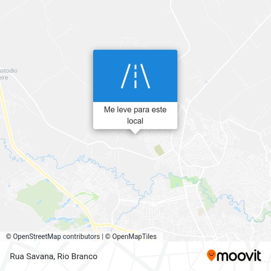Rua Savana mapa