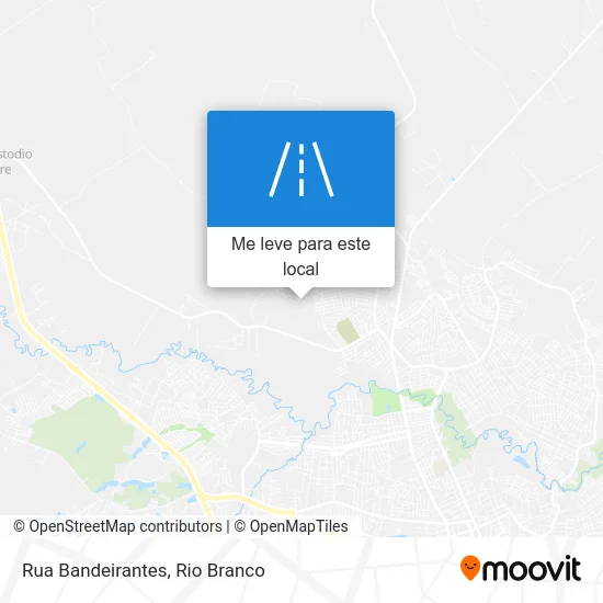 Rua Bandeirantes mapa