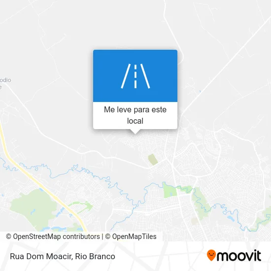 Rua Dom Moacir mapa