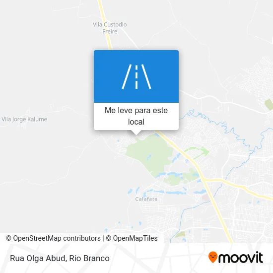 Rua Olga Abud mapa