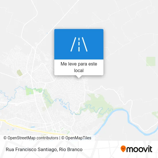 Rua Francisco Santiago mapa