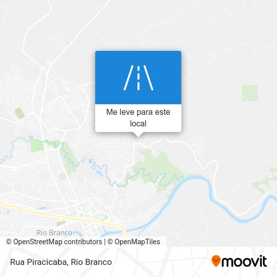 Rua Piracicaba mapa