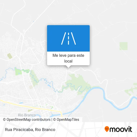 Rua Piracicaba mapa
