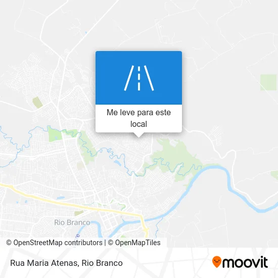 Rua Maria Atenas mapa