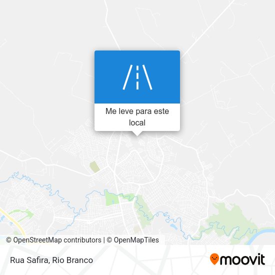 Rua Safira mapa
