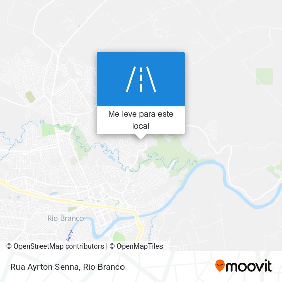 Rua Ayrton Senna mapa