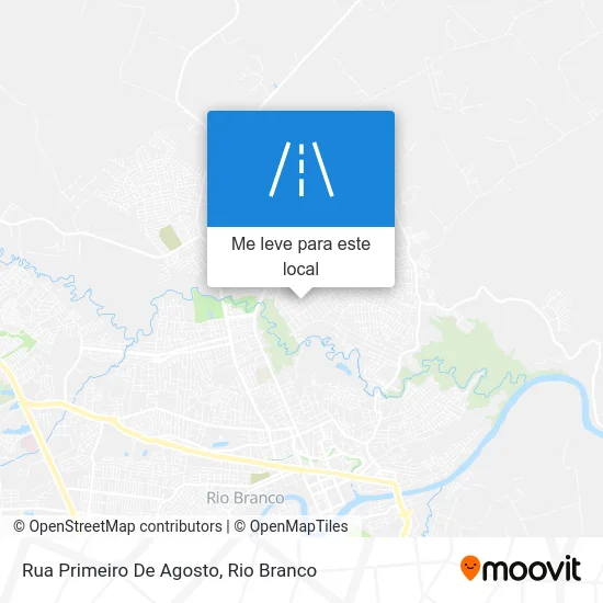 Rua Primeiro De Agosto mapa