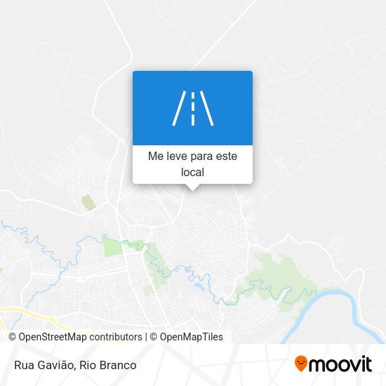 Rua Gavião mapa