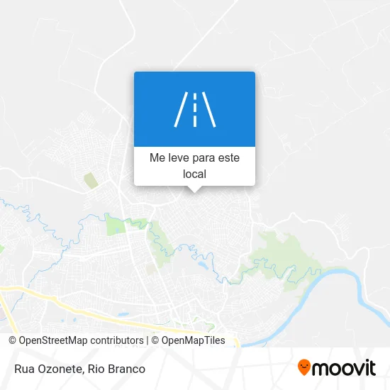 Rua Ozonete mapa