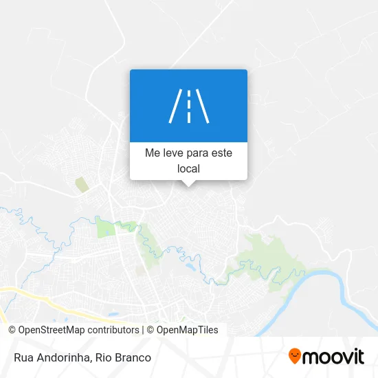 Rua Andorinha mapa