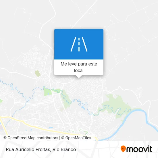 Rua Auricelio Freitas mapa