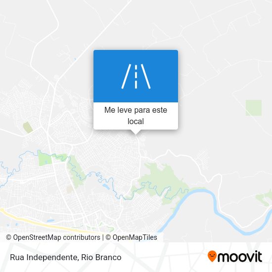 Rua Independente mapa