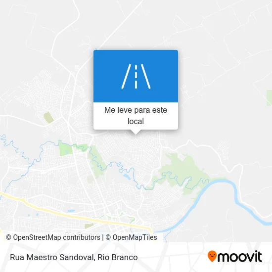 Rua Maestro Sandoval mapa