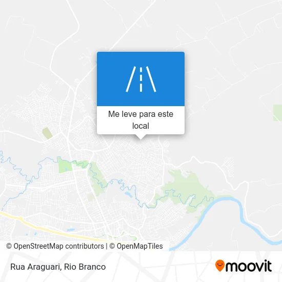 Rua Araguari mapa