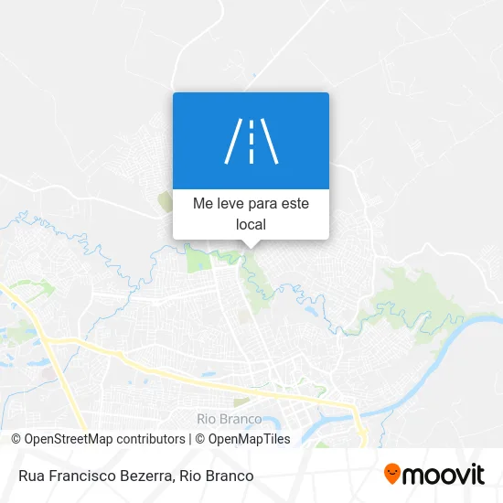 Rua Francisco Bezerra mapa