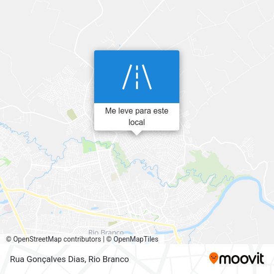 Rua Gonçalves Dias mapa