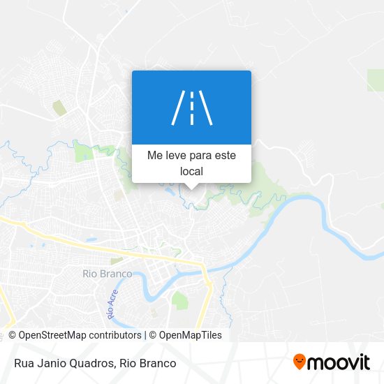 Rua Janio Quadros mapa