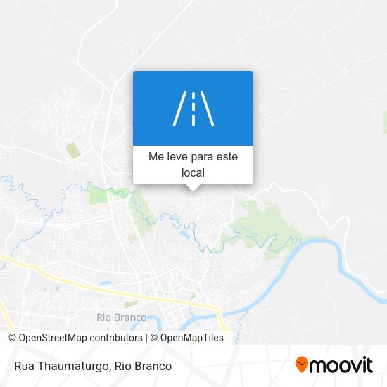 Rua Thaumaturgo mapa
